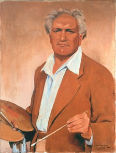 Painting of James McBey
